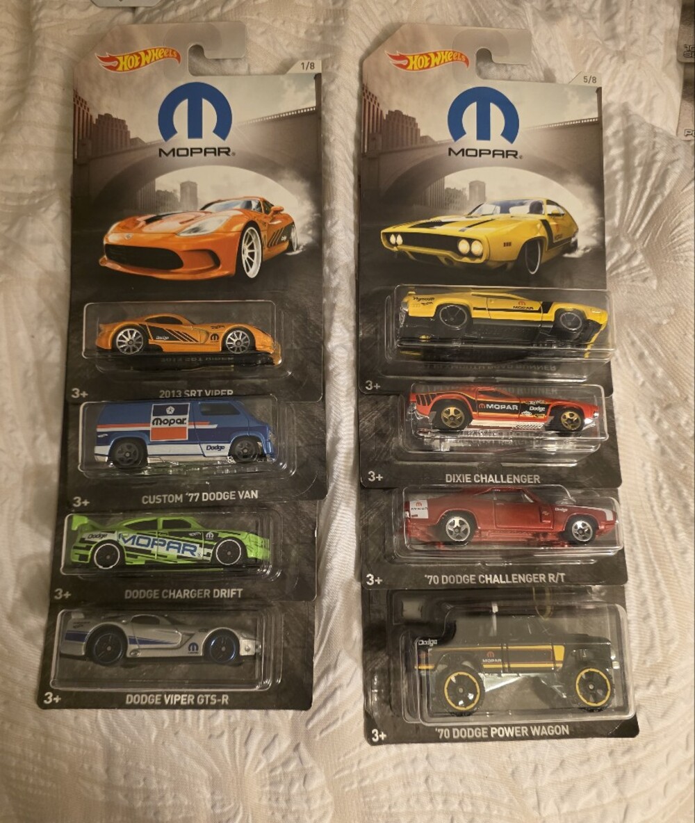 2017 Hot Wheels Mopar Set Of 8